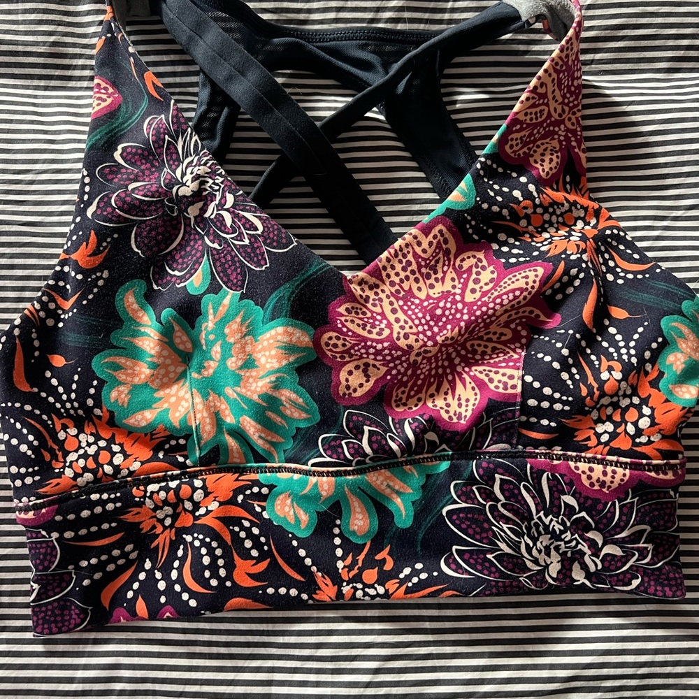 Floral Print Women's Sports Bra